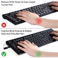Acrylic Keyboard Holder,Acrylic Tilted Computer Keyboard Holder Clear Keyboard Stand for Ergonomic Typing Office Desk B. 