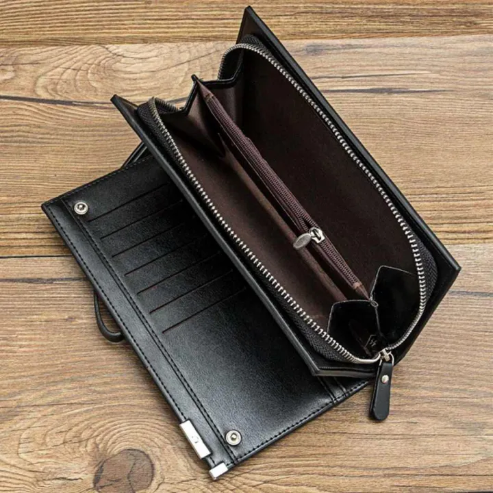 Imported%20Business%20Long%20Card%20Holder%20Wallet%20For%20Men%20Leather%20Bifold%20Wallets%20with%20Zipper%20Hand%20Clutch%20for%20Men's%20in%20Black%20and%20Brown%20Mobile%20Wallet%20with%20Wristlet%20Wallets%20-%20Image%205