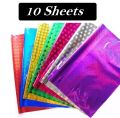 10 Sheets Shiny Gift Wrapping Paper for Party & Decoration- Size 20 x 30 Inch. 