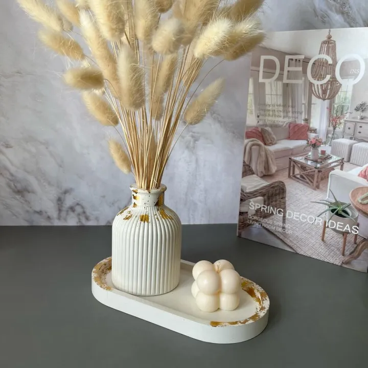 Beautiful%202pc%20set%20%7C%20concrete%202pc%20set%20%7C%20mini%20vase%20and%20oval%20tray%20set%20%7C%20Home%20decoration%20ideas%20-%20Image%204