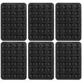 6pcs Multipurpose Mobile Phone Holder Mat Anti- Mats With 24 Octobuddy Silicone Car Cellphone Suction Mount Black. 