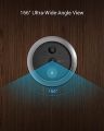 EZVIZ Wireless Smart Peephole Doorbell Camera, 4.3-Inch Color Touch Screen, 166° Wide Angle, 3-Month Battery Life, 1080P Home Security Door Viewer, Human Detection, Two-Way Video Call, 16 Feet Night Vision (CP4). 