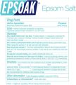 Epsoak Epsom Salt 1kg . Magnesium Sulfate USP Bulk Bag. 