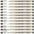 Sketch Stationery Set 12 Tip Pigment Liner Pen Sakura Pen Different Tip Liner Micron Ink Marker Pen Compatible Black Needle Manga Markers Needle Pen Painting. 