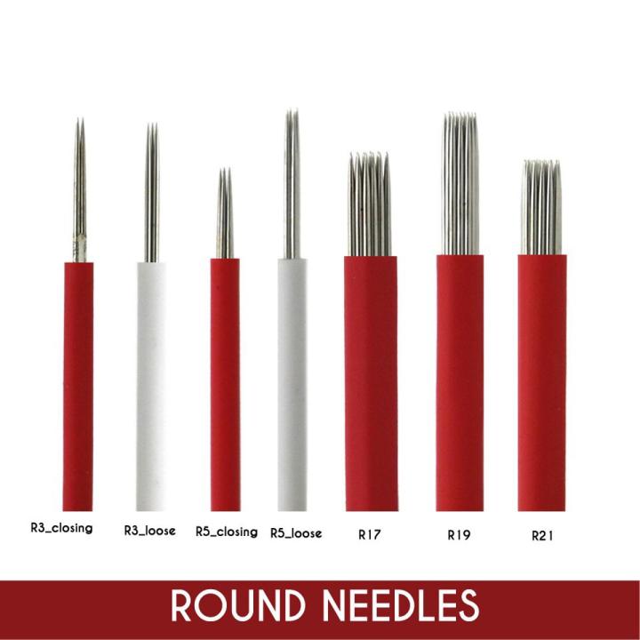 【Aesth Diary Store】Shading Round 3/5/7/9/17/19/21 Needle Permanent Makeup Eyebrow Tattoo Needles Pin