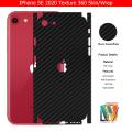 Apple IPhone SE 2020 Skin/Wrap 360 Protection Carbon fiber/ Matte/ Transparent/ Leather Back And Sides Included Camera Skin. 