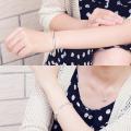 Women's Silver Plated Open Hand Cuff Bracelet Simple Garlic Bangle. 