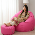 Elegant Bean Bag (FREE FOOT STOOL). 
