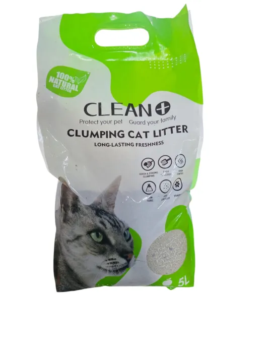 🐾 Clean+ Clumping Cat Litter – Long Lasting Freshness (5 Ltr Pack) 🐾 ...