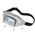 【happy one】Fashion Women Girls Waist Fanny Pack Belt Bag Pouch Bag Travel Sport Small Purse Black Pink Silver Yellow Purple. 