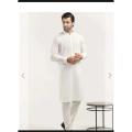 wash & wear off white plain kurta pajama for men new look. 
