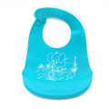 Deepsea Mibabe waterproof reusable colorful soft Bibs Baby silica gel bib/food grade silicone bib for babies. 