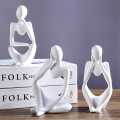 Statue For Decoration,3 Pcs,Nordic Abstract Thinker Statue,Sculpture Decoration, Thinking Human, Decoration Pieces For Home,Decorative Item For Home,Concrete Decoration Pieces,Home Decor Set,Decorative Items For Room,Fancy Decoration Pieces,concrete. 