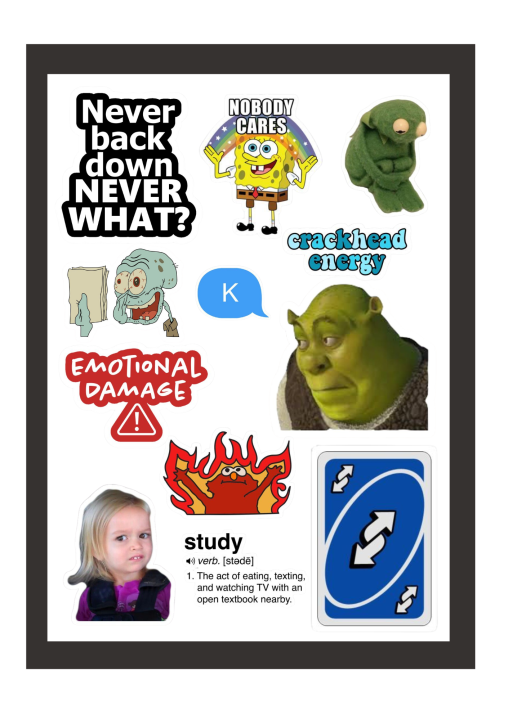 Meme sarcastic stickers A5 uncut , funny mobile ego Urdu | savage set Sheet  , funny, humor, hilarious, witty, edgy