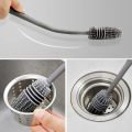 Silicone Long Handle Bottle Cleaning Brush for Washing Baby Feeder | Baby Bottle Brush | Milk Bottle Washer for Water Bottles | Tumblers Thermos Cup | HJ Collections. 