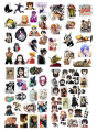 A4 anime sticker sheet uncut | wall poster  Naruto one piece spy x family phone jujutsu kaisen | gojo sticker, attack on titan , Levi , fruits basket. 