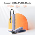 UGREEN USB Ethernet Adapter 1000Mbps USB3.0 Ethernet HUB USB HUB for Laptop Xiaomi Mi Box Computer Network Card Ethernet Adapter. 