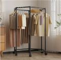 360 Degree Rotating Garment Rack 4 different shape – Durable Metal Frame, Powder Coated Finish, with Wheels – Ideal for Home or Boutique. 