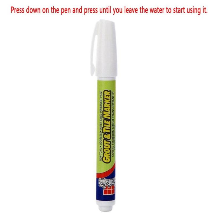 Non-toxic Grout-Aide & Tile Marker Ceramic Repair Pen with Reversible Nib