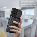 icasecover For Infinix Hot 30 / Hot 30i / Hot 30 Play Case Hard Sliding Lens Camera Protection Stand Holder Back Phone Cover. 