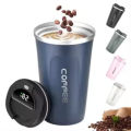 Imported Coffee Mug 17oz - Insulated 380ml / 500ml Coffee Travel Mug Spill Proof with Leakproof Lid Vacuum Stainless Steel Thermos Coffee Tumblers to GO, Reusable Coffee Cup for Men and Women for Hot & Cold Drinks. 