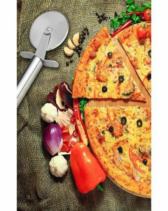 Stainless Steel Pizza Cutter Wheel - Silver