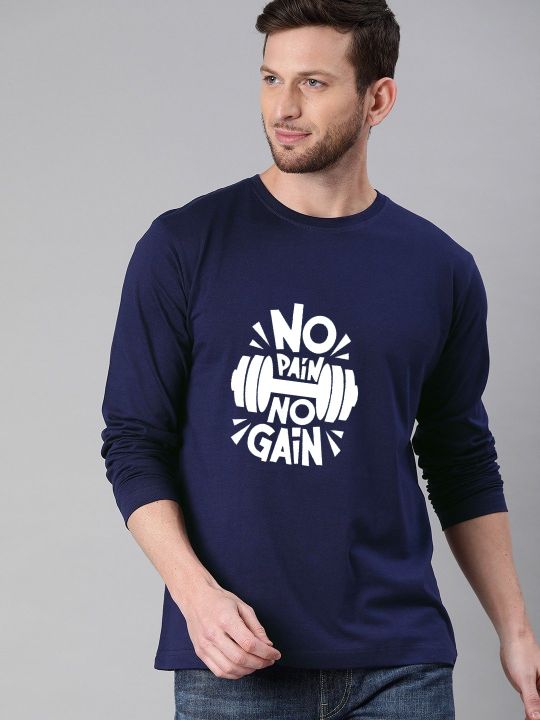 Gym No Pain No GAIN Printed Summer Tracksuit For Men (Tshirt and ...