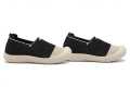 SHAZ FOOTWEAR Women's Slip-On Walking Shoes - Black & Beige Lightweight Breathable Comfort Loafers for Ladies. 