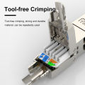 Cat6 Cat6a Cat7 Network Cable Extender Junction Adapter Connection Box Rj45 Lan Extension Connector Full Shielded Toolless. 