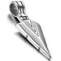 Necklace with Arrow Pendant Long Personal Security Self Defense Men Wome Stainless Steel Jewelry Chain Defence Tool s. 