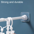 Nerhorer- Curtain Pole Bracket Ultra-thick No Drilling Required Curtain Rod Holder Kit. 