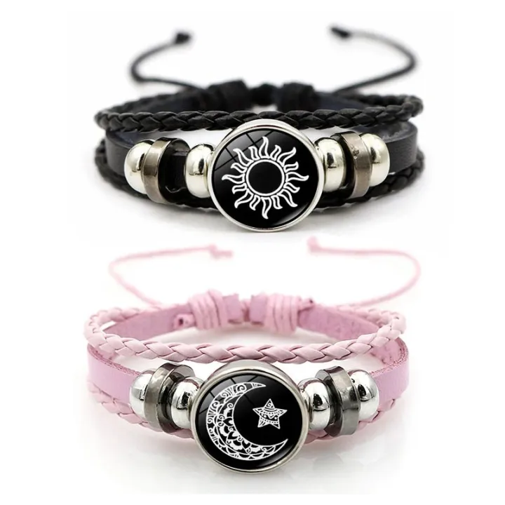 Luminous%20Sun%20&%20Moon%20Couple%20Bracelets%20%E2%80%93%20Adjustable%20Black%20&%20Pink%20Braided%20Leather%20Matching%20Bracelets%20for%20Couples,%20Glow-in-the-Dark%20Charm%20Jewelry%20Gift%20for%20Him%20&%20Her%20-%20Image%202