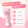 LAIKOU Japan Sakura Facial Scrub Cleanse & Exfoliate Dead Skin Soften Glow Skin Radiance 80g. 