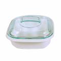 CORELLE® 1.41L Square Baking Dish w/ Glass Lid & Plastic Lid. 