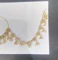 Bridal Nose Ring Nath with Chain. 