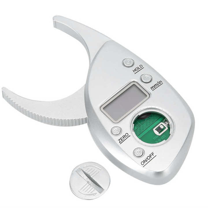 Body Fat Caliper Digital Display High Accuracy Battery Powered Measurement
