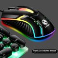 Limei S1 E-Sports Luminous Wired Mouse USB Wired Desktop Laptop Mute Computer Game Mouse. 