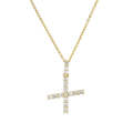 Luxury AAA+ Cubic Zirconia Initial Letter Necklace For Women Gold Color Geometric A-Z Alphabet Pendant Necklace Wedding Jewelry. 