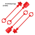 Male Dust Cap and Female Plug Cover Hydraulic Dust Caps/Plugs Fits Hydraulic Quick Disconnects Coupler ISO-B 3/4. 