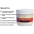 Face Mask | Clay Mask | VItamin C 10% | BRIGHTENING CLAY MASK | VITAMIN C | 200G | MZ SKINCARE. 