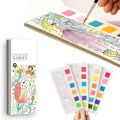 1 Book Magic Drawing Doodle Water Color Painting Book 12 Pages With 1pcs Brush KS. 
