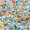 50pcs Octonauts Stickers Cute Ocean Animated Cartoon Image Decoration Suitcase Notebook Waterproof Graffiti Children Sticker. 