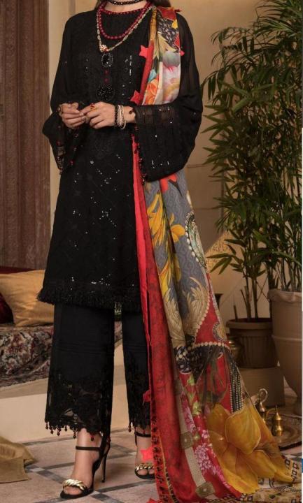 Women%20Chiffon%20Dress%20With%20Silk%20Digital%20Printed%20Dupatta%20-%20Image%204