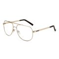 Pilot Double Bridge Anti Blue Light Glasses Men Women Vintage Computer Clear Glasses Prescription custom. 