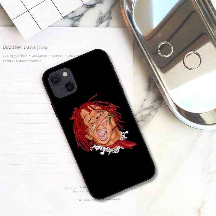 trippie%20Rapper%20Singer%20redd%20Phone%20Case%20For%20iPhone%2011%2012%20Mini%2013%20Pro%20XS%20Max%20X%208%207%206s%20Plus%205%20SE%20XR%20Shell%20-%20Image%203