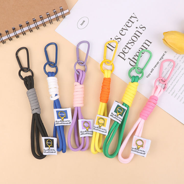 1Pc%20Braid%20Lanyard%20Phone%20Strap%20Carabiner%20Cord%20Backpack%20Hanging%20Rope%20Keychain%20Bag%20Pendant%20Keycord%20Accessories%20Netiie%20-%20Image%202