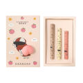 Sensual party decompression fart peach pinch pinch le matte matte velvet lip mud does not fade lip gloss set boxed student party. 