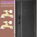 Unique Rubber Tip Door Stop 2pcs Satin Nickel Door Stopper with Adjustable White Rubber Bumper Tips Easy Installation Durable Hinge Pin Door Stop Doorstop Hinge Pin. 