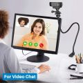 Webcam Stand, Upgraded Webcam Mount Stand with Flexible Gooseneck Arm and Clamp, Suit for Logitech Webcam C920,C922,C930. 