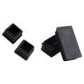 FLYEER 2020 130Pcs Plastic Square Tube Inserts End Blanking Caps Black - 100pcs 20mm x 20mm & 30Pcs 25X50mm. 